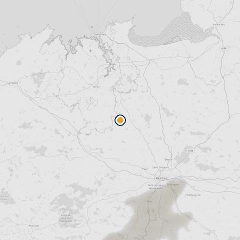 Radar des précipitations autour de l'Empire